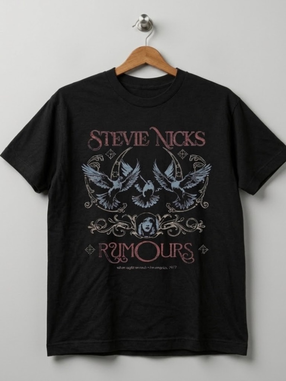 Stevie Nicks Rumours Fleetwood Mac Band Graphic Tee - Black